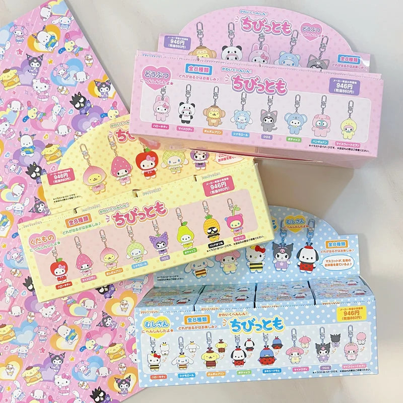 Genuine Sanrio fruit Insects animals V2 collection Series Blind Box Fashion Blind Box Kawaii Character Decoration Birthday Gift