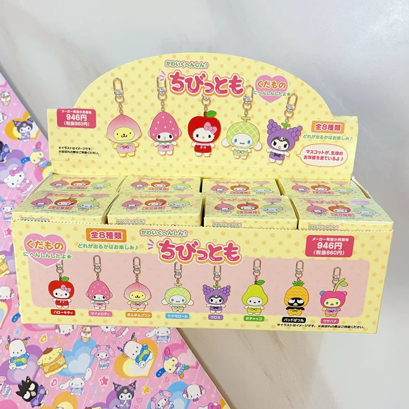 Genuine Sanrio fruit Insects animals V2 collection Series Blind Box Fashion Blind Box Kawaii Character Decoration Birthday Gift